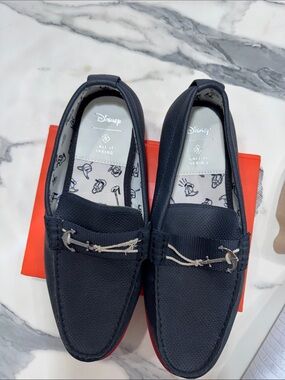 Call It Spring Men's Navy Slip-On Driving Loafers with Contrast Rope.